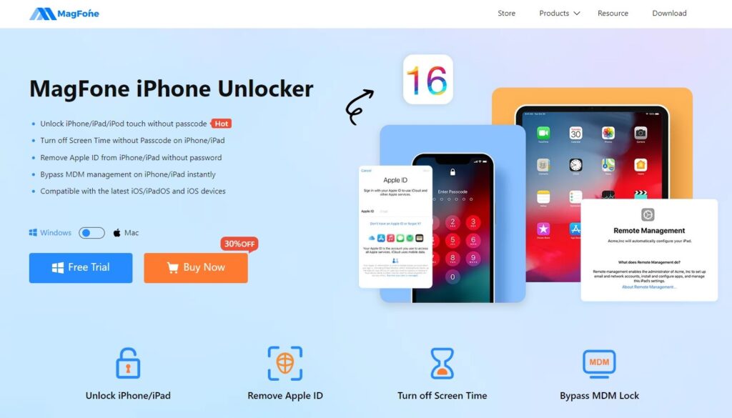 How to unlock iPhone 14 without passcode through iPhone Unlocker