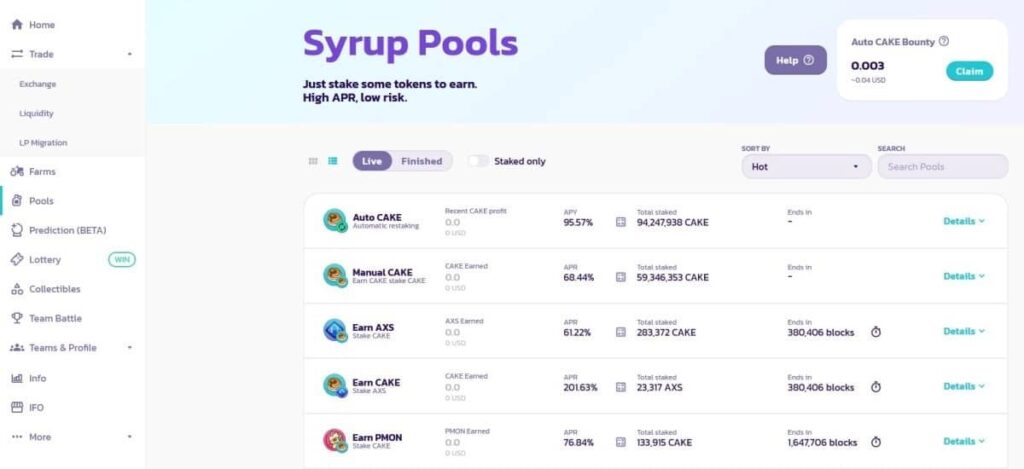 How To Use PancakeSwap Staking Syrup Pools